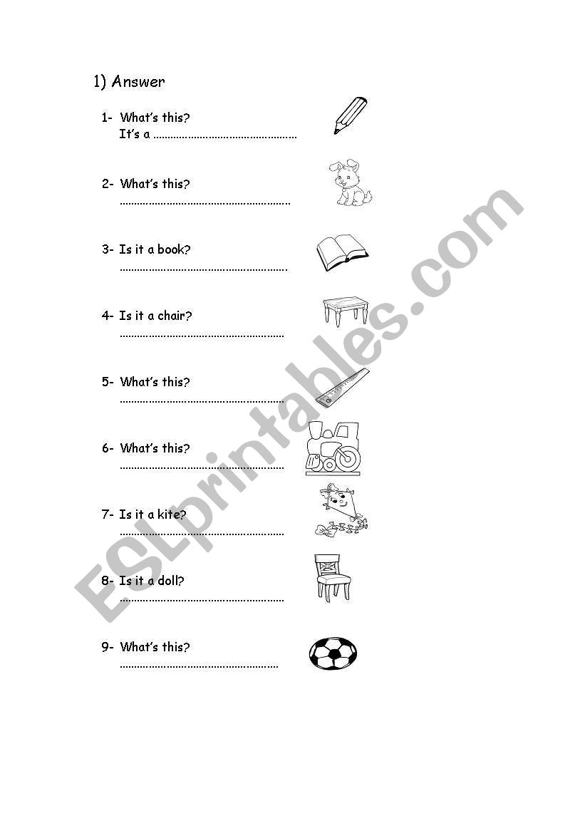 Whats this? worksheet