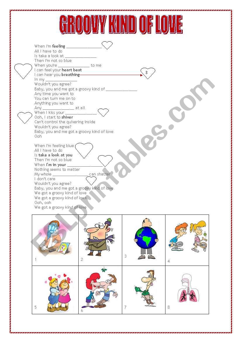 groovy kind of love worksheet