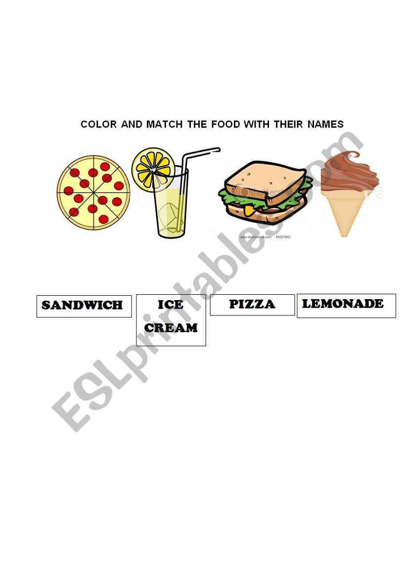 pary food worksheet