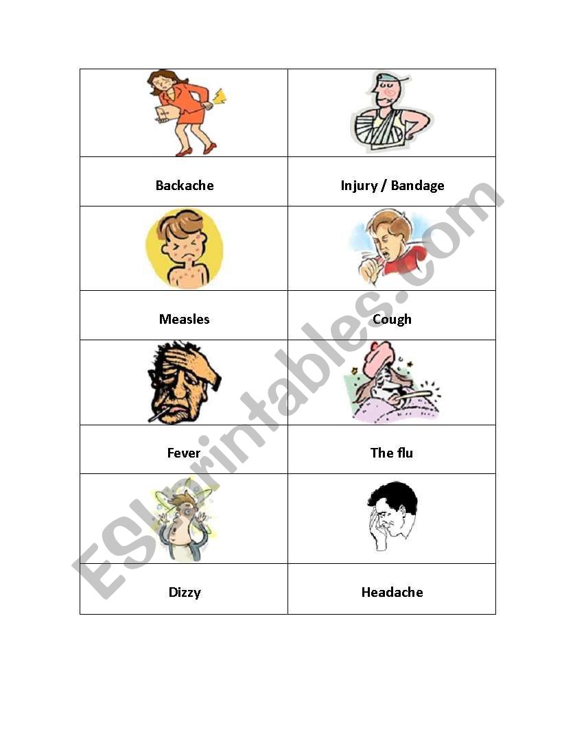 Health Problems worksheet