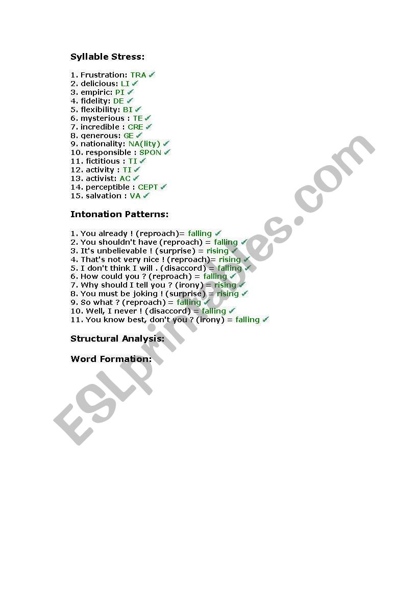 Reading 6  worksheet