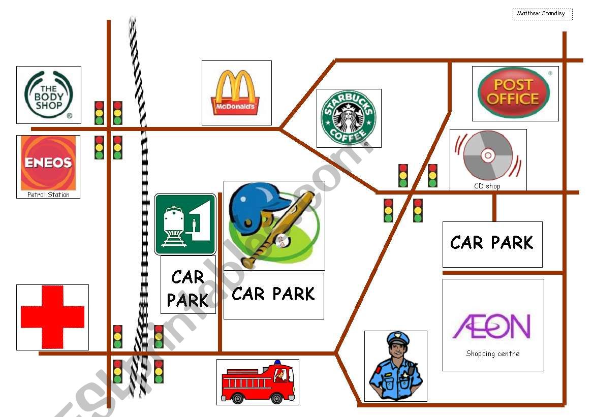 DIRECTIONS - Conversations and maps - younger intermediates / teenage beginners