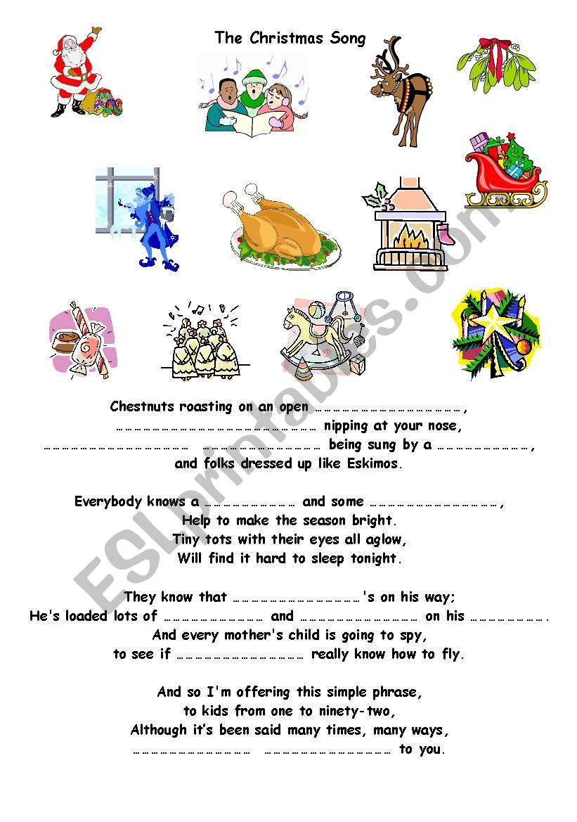 The Christmas by Diana Krall worksheet