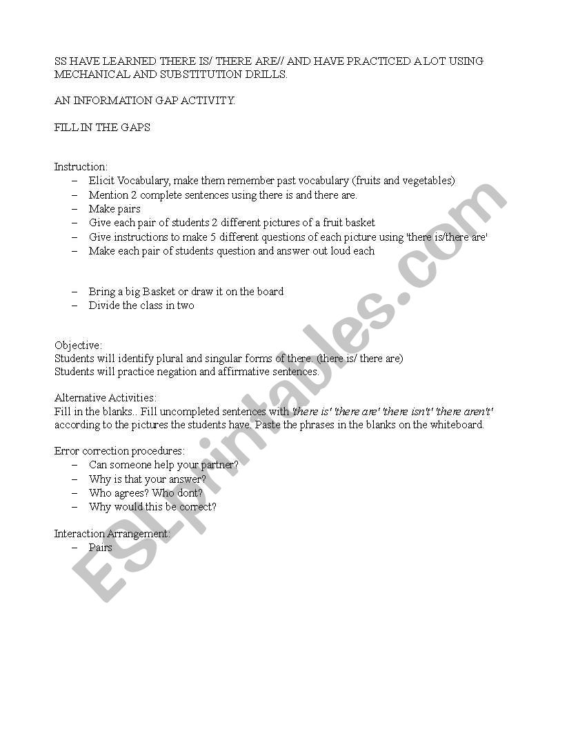 Language systems worksheet