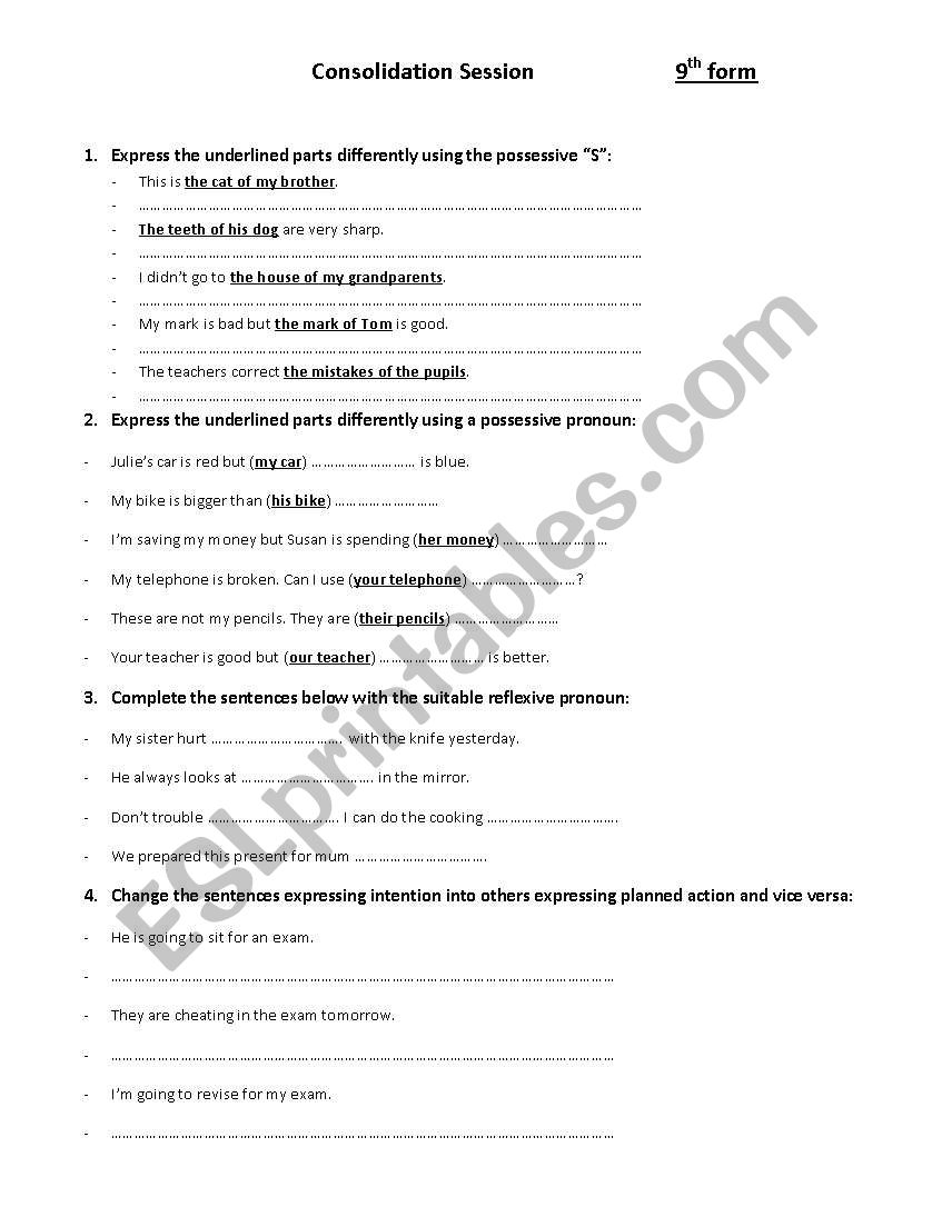 School memories - School rules (9th form worksheet)