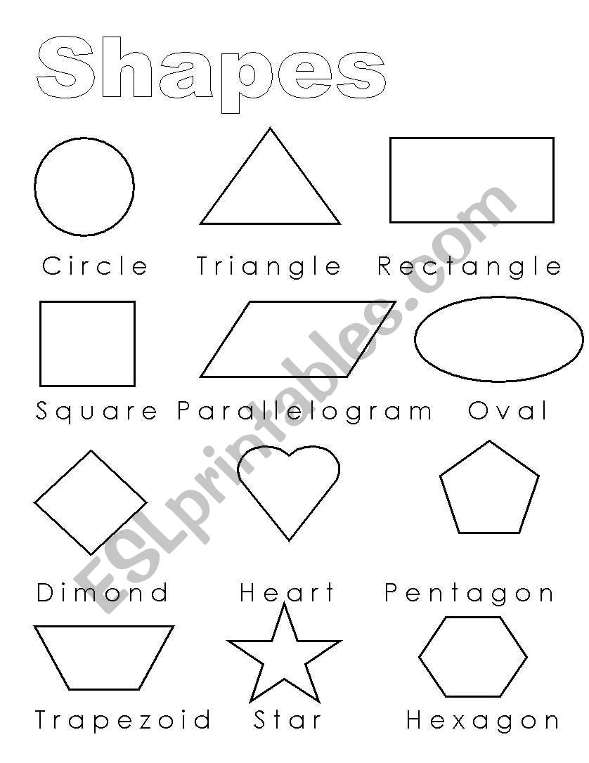 Shapes worksheet