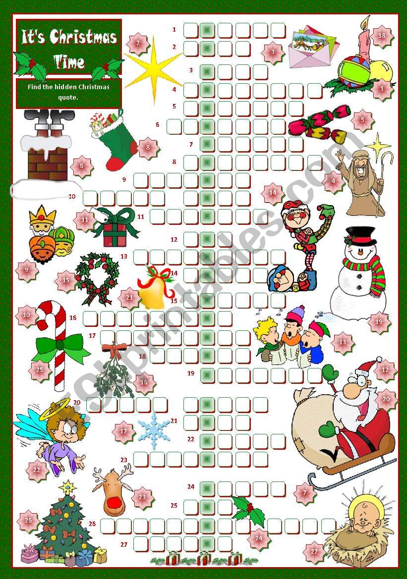 It´s Christmas Time! worksheet