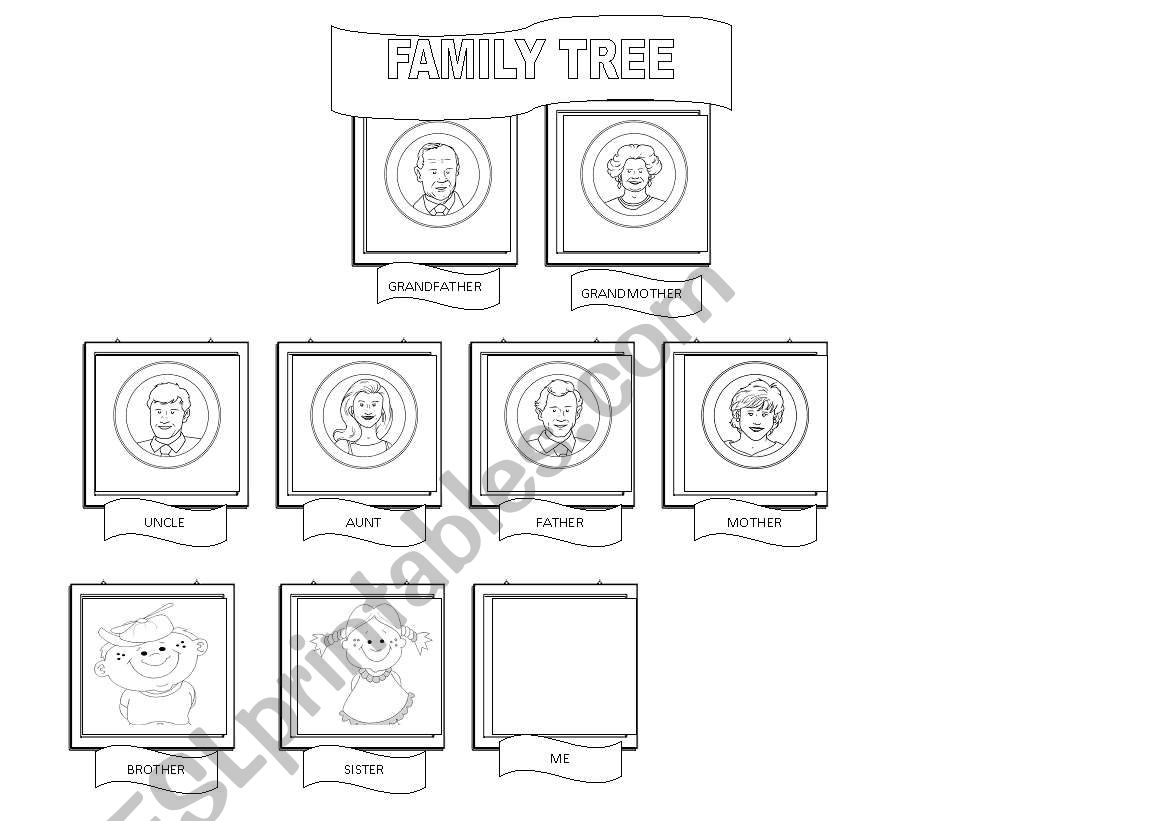 FAMILY TREE worksheet