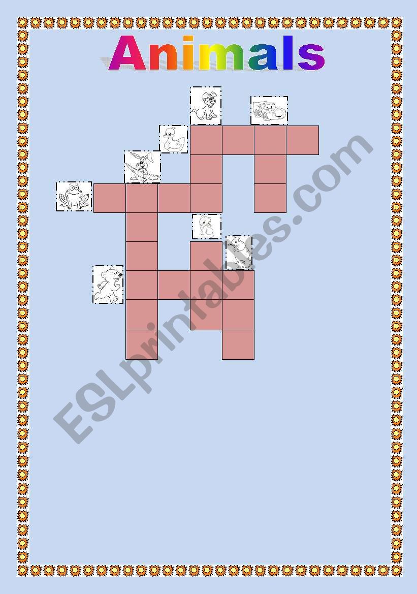 Crossword worksheet