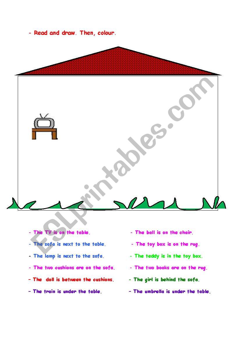 Prepositions worksheet