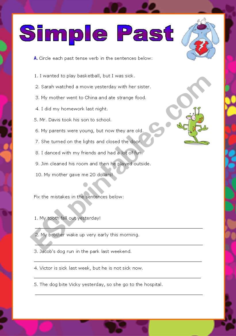 Past Simple worksheet