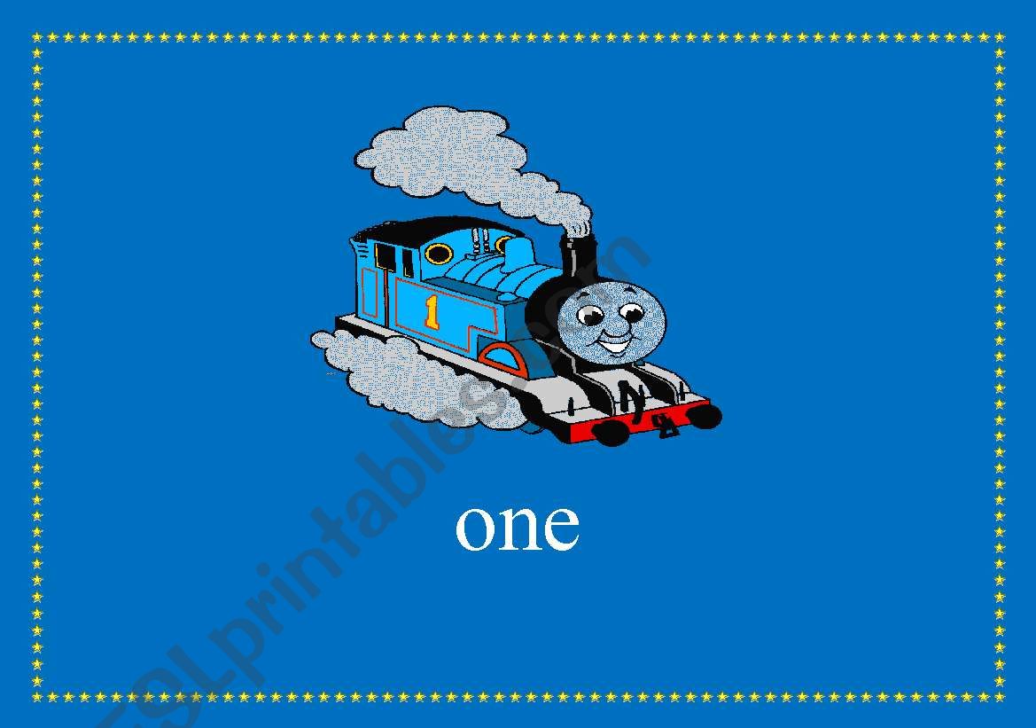 Number Thomas de Tank Engine worksheet