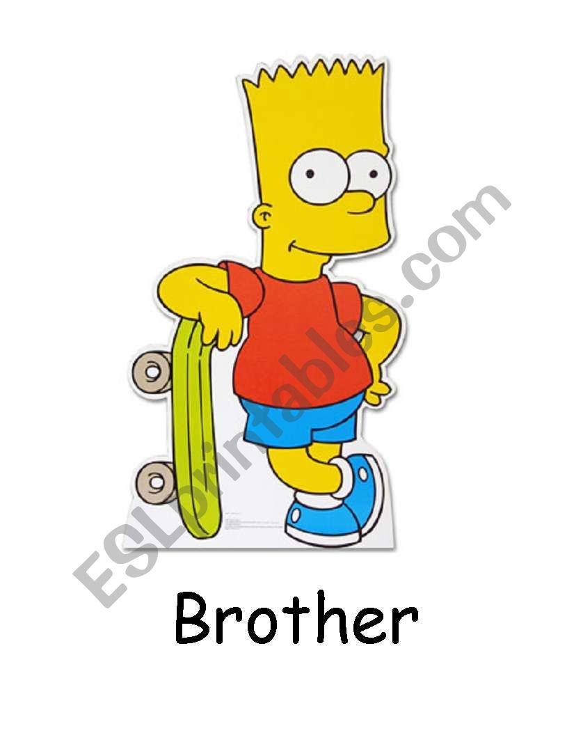 Flashcards - Family The Simpsons