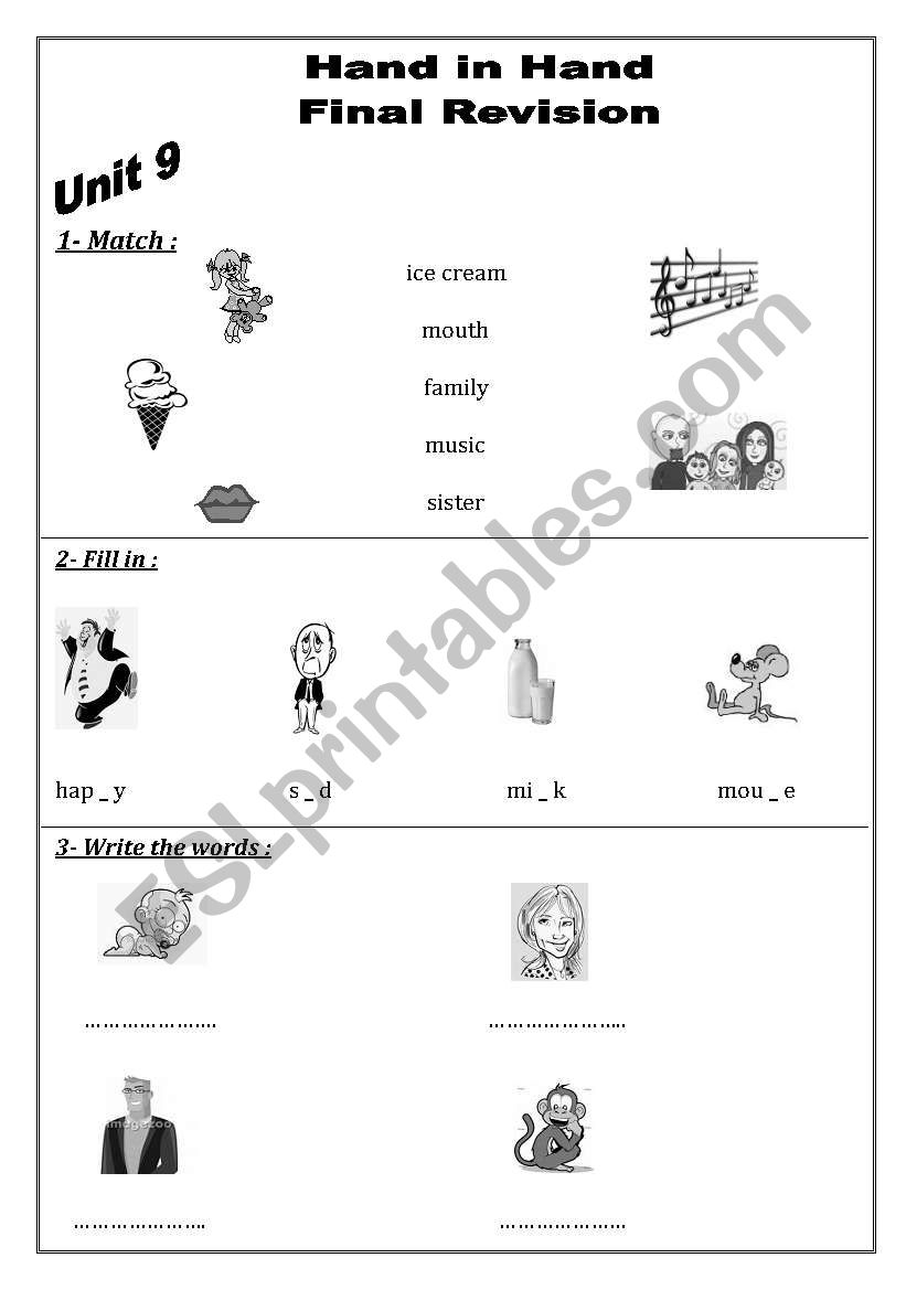 rivision worksheet