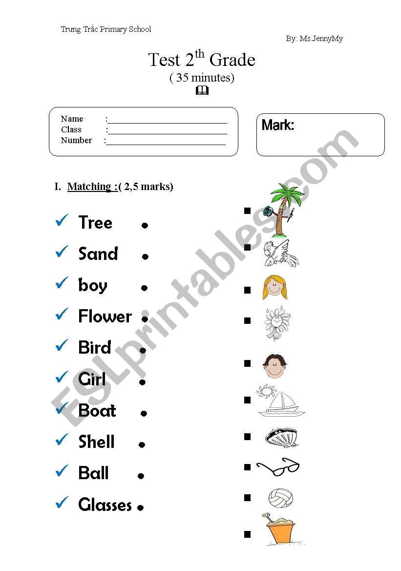 Stater Test_Writing worksheet