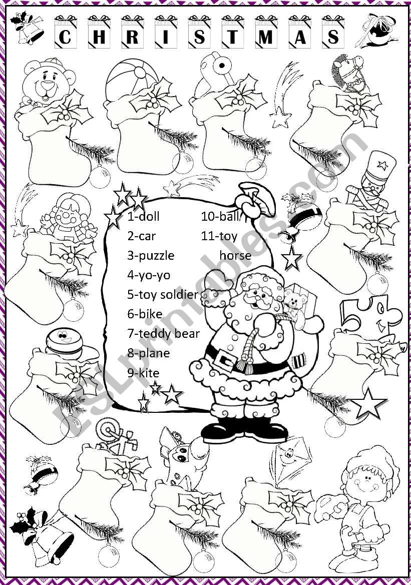 Christmas worksheet