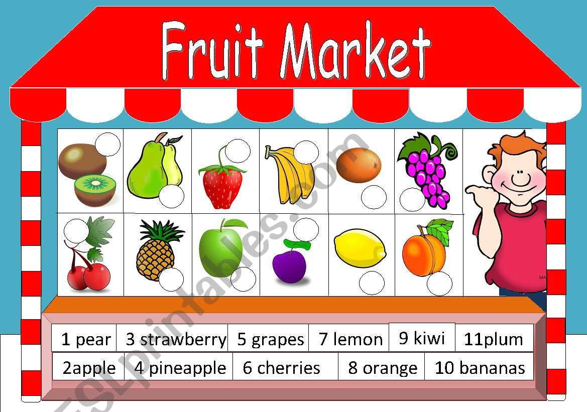 Fruits Market worksheet