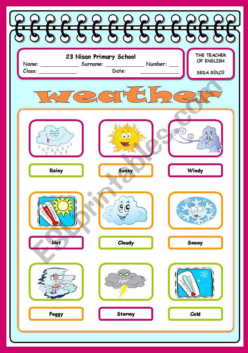 weather worksheet