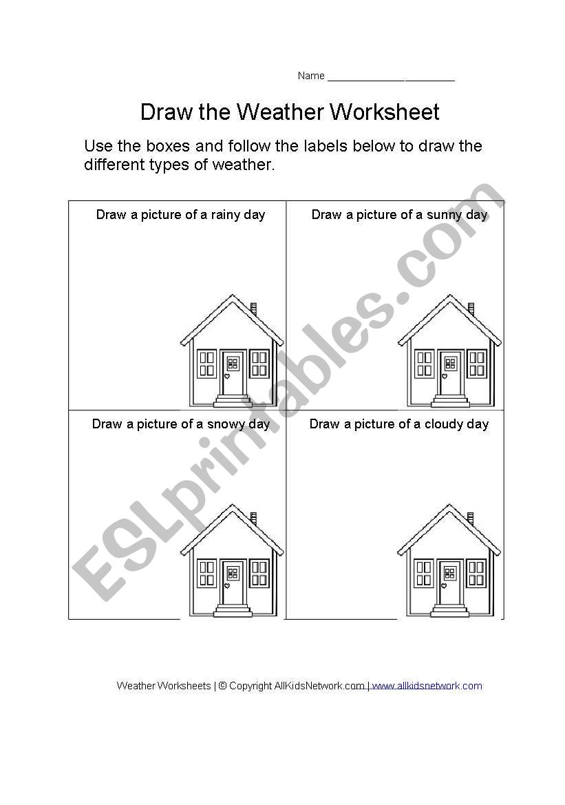 weather worksheet