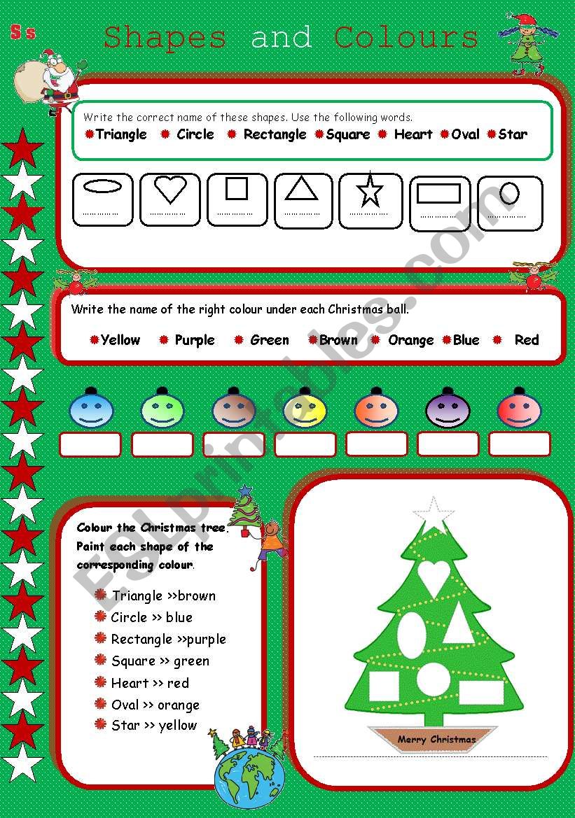 Shapes and Colours  worksheet