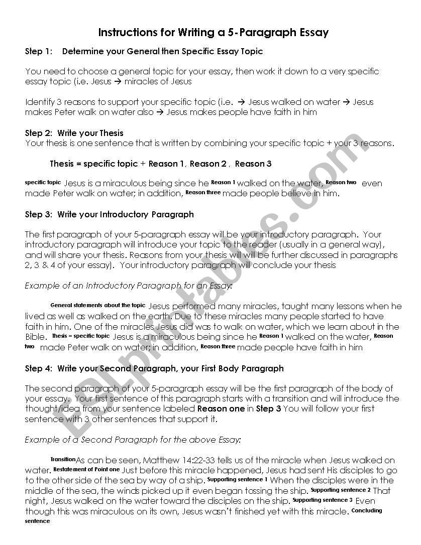 esl writing sample essays