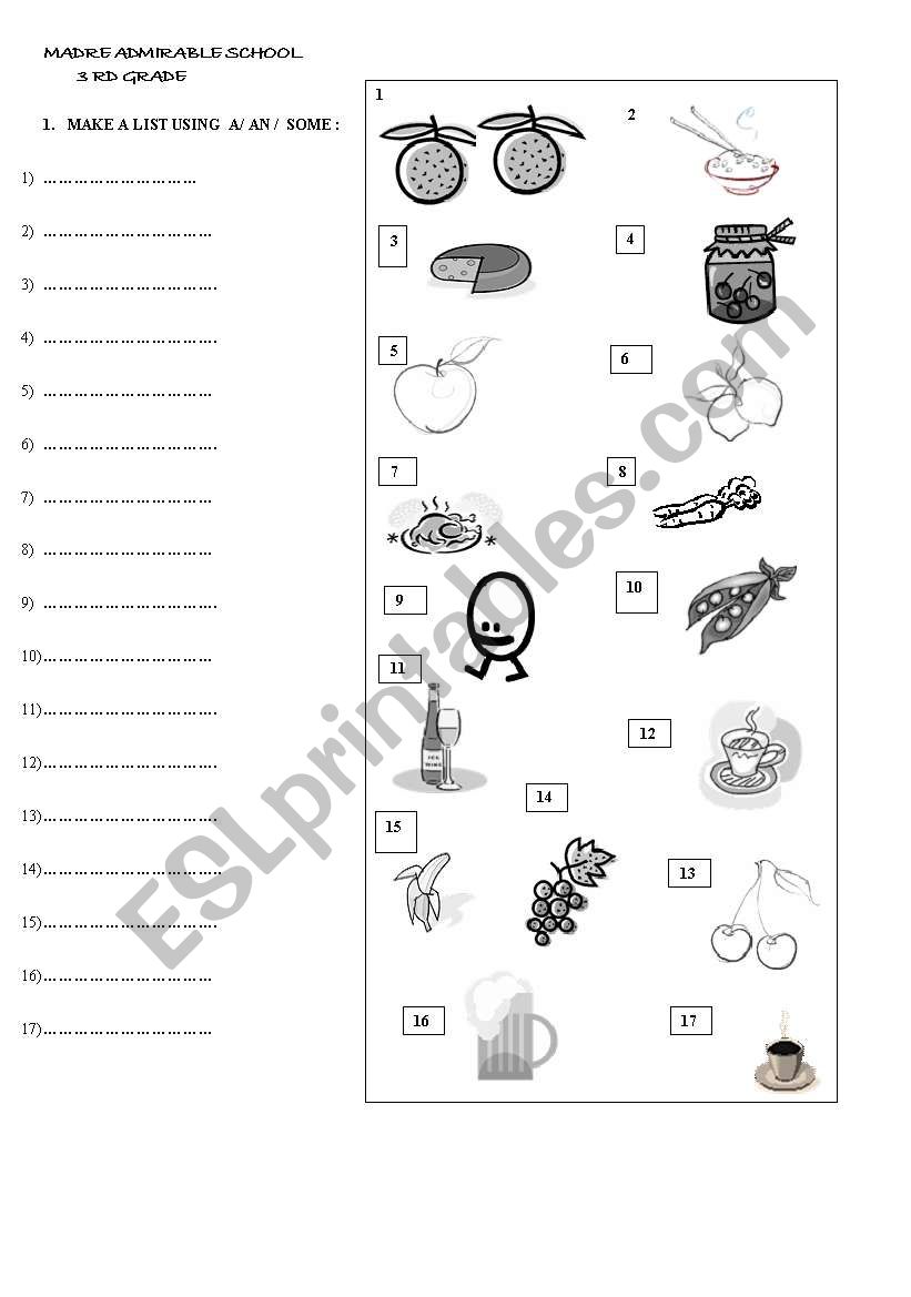 countable and uncountable worksheet