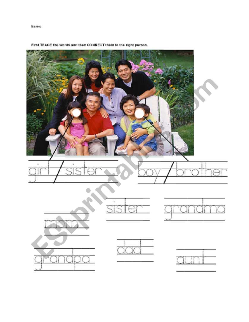 Family worksheet