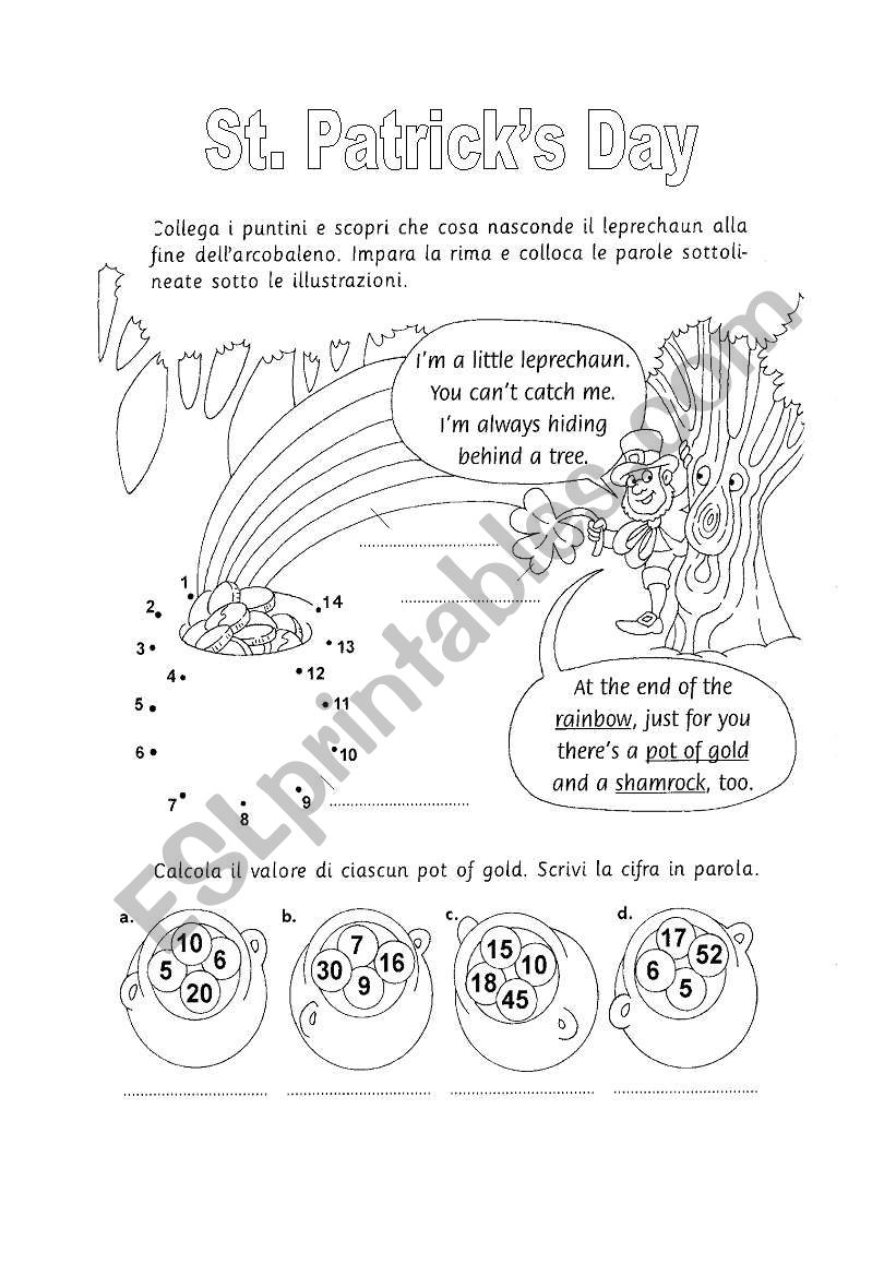 Festivity worksheet