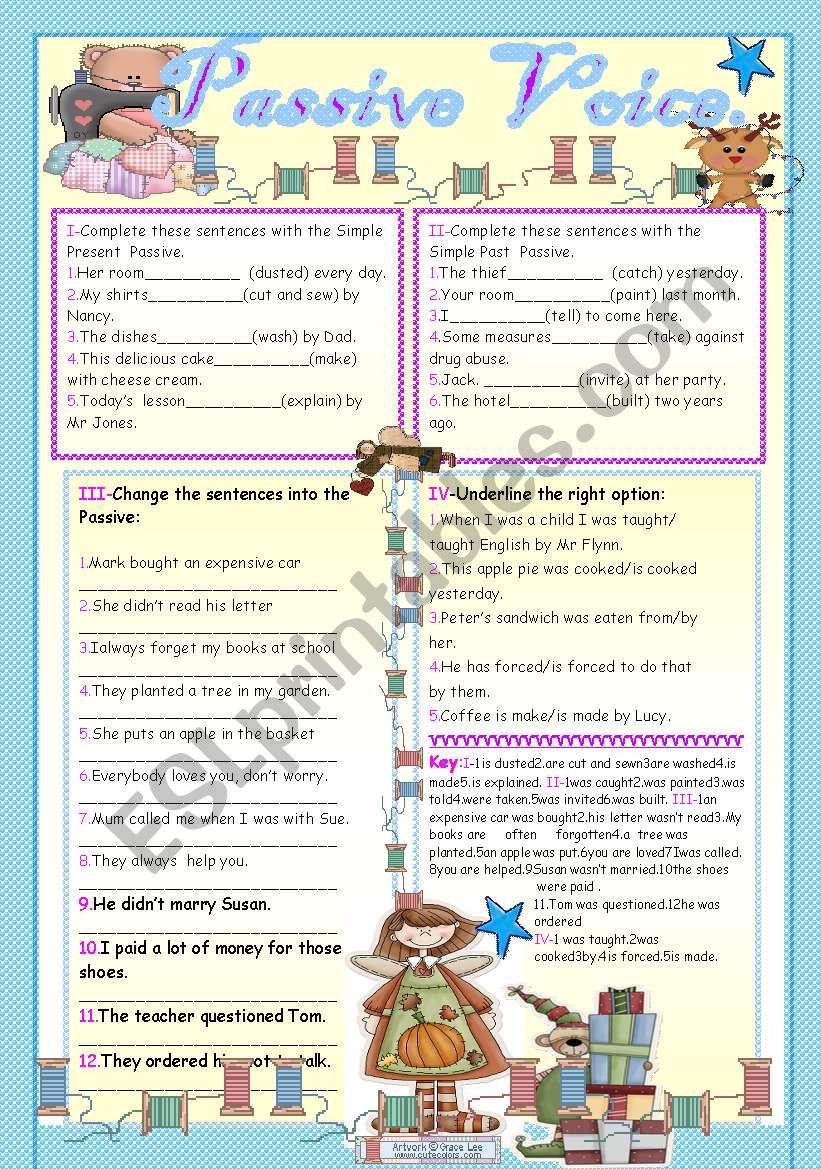 PASSIVE VOICE worksheet