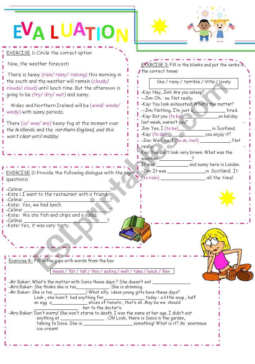 End-of-term Evaluation worksheet