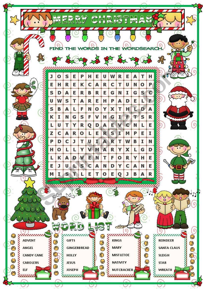 MERRY CHRISTMAS! worksheet