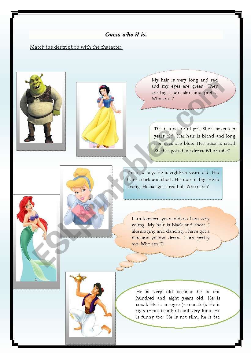 Introducing Physical Description Vocabulary