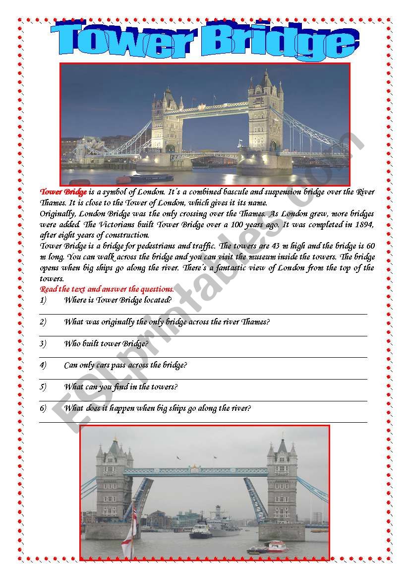Postcards from London: Tower Bridge