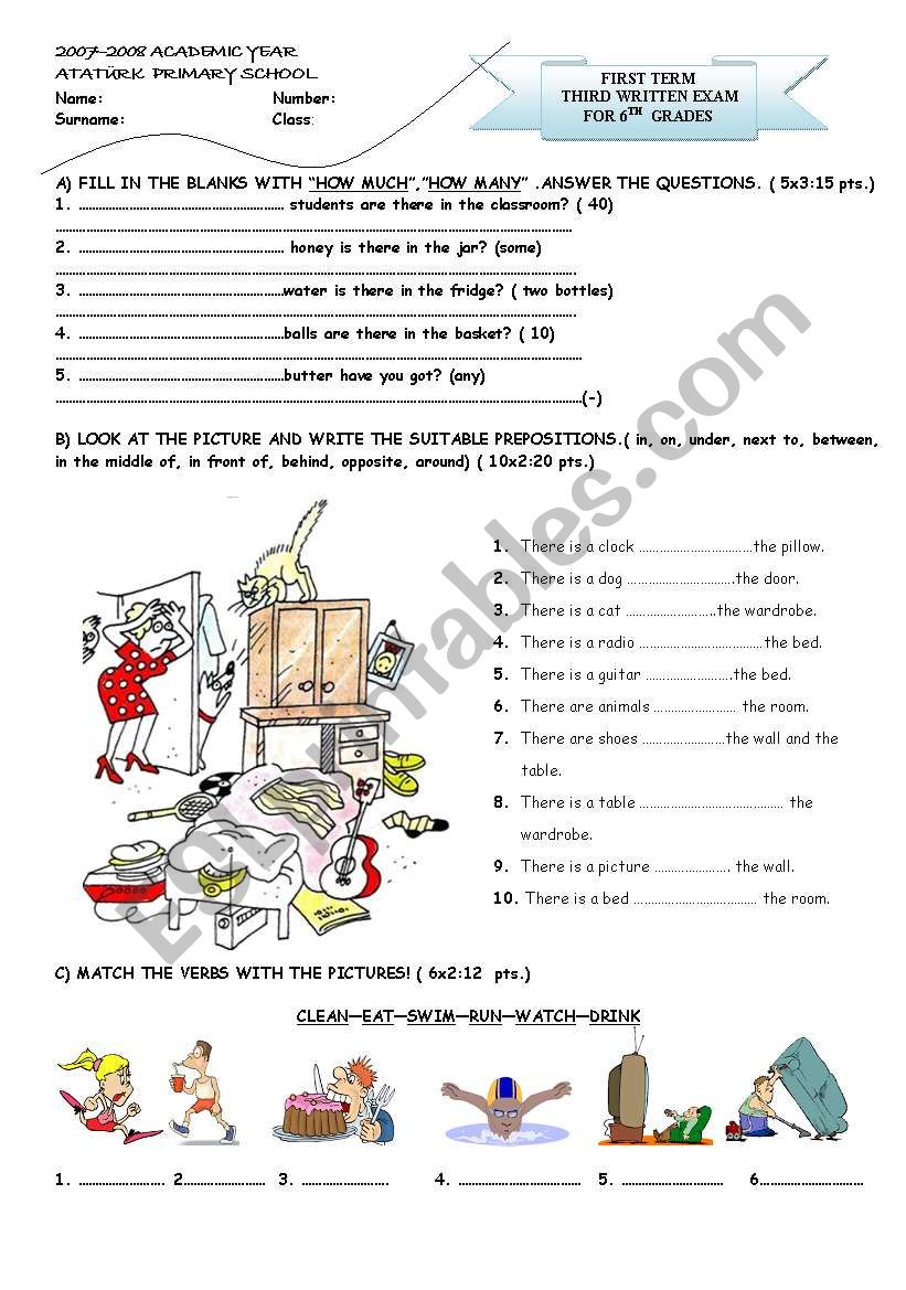 prepositions of place,simple present tense