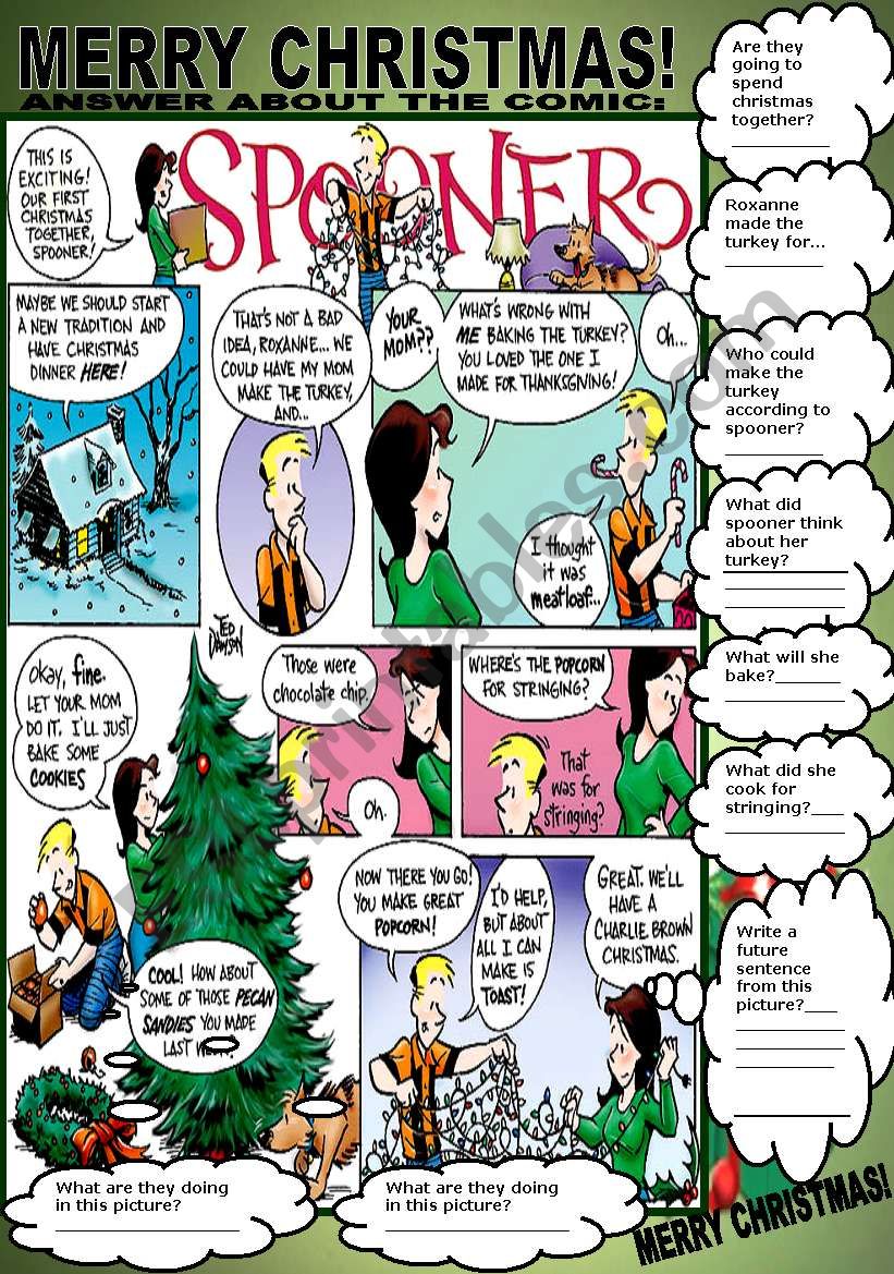 COMIC - SPOONER worksheet