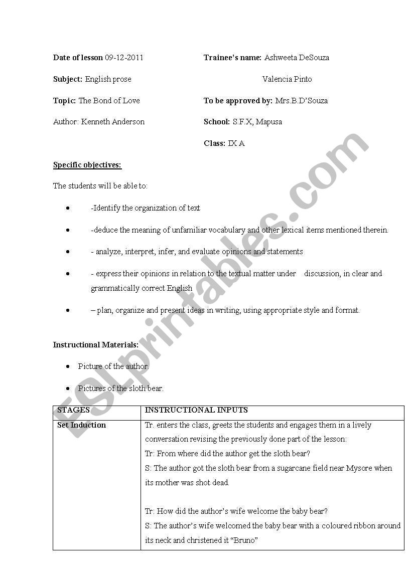 indirect speech worksheet