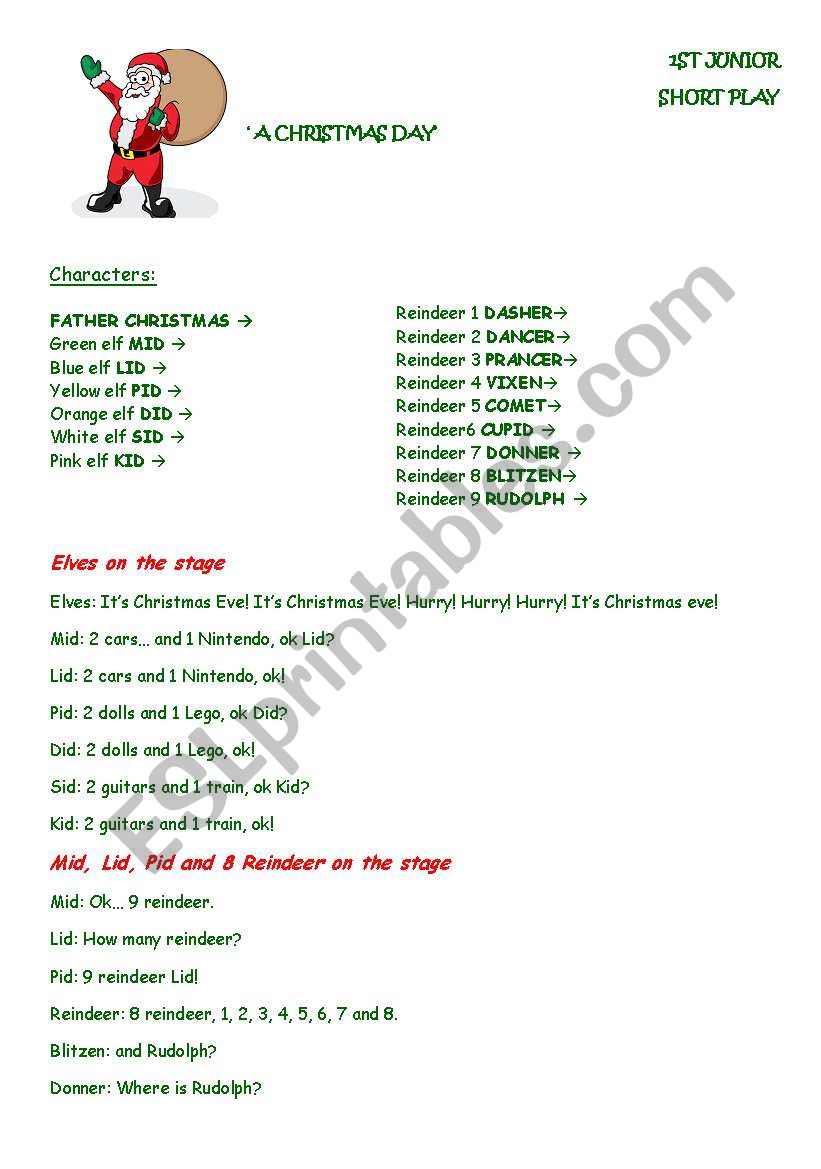 Christmas short play + song for kids