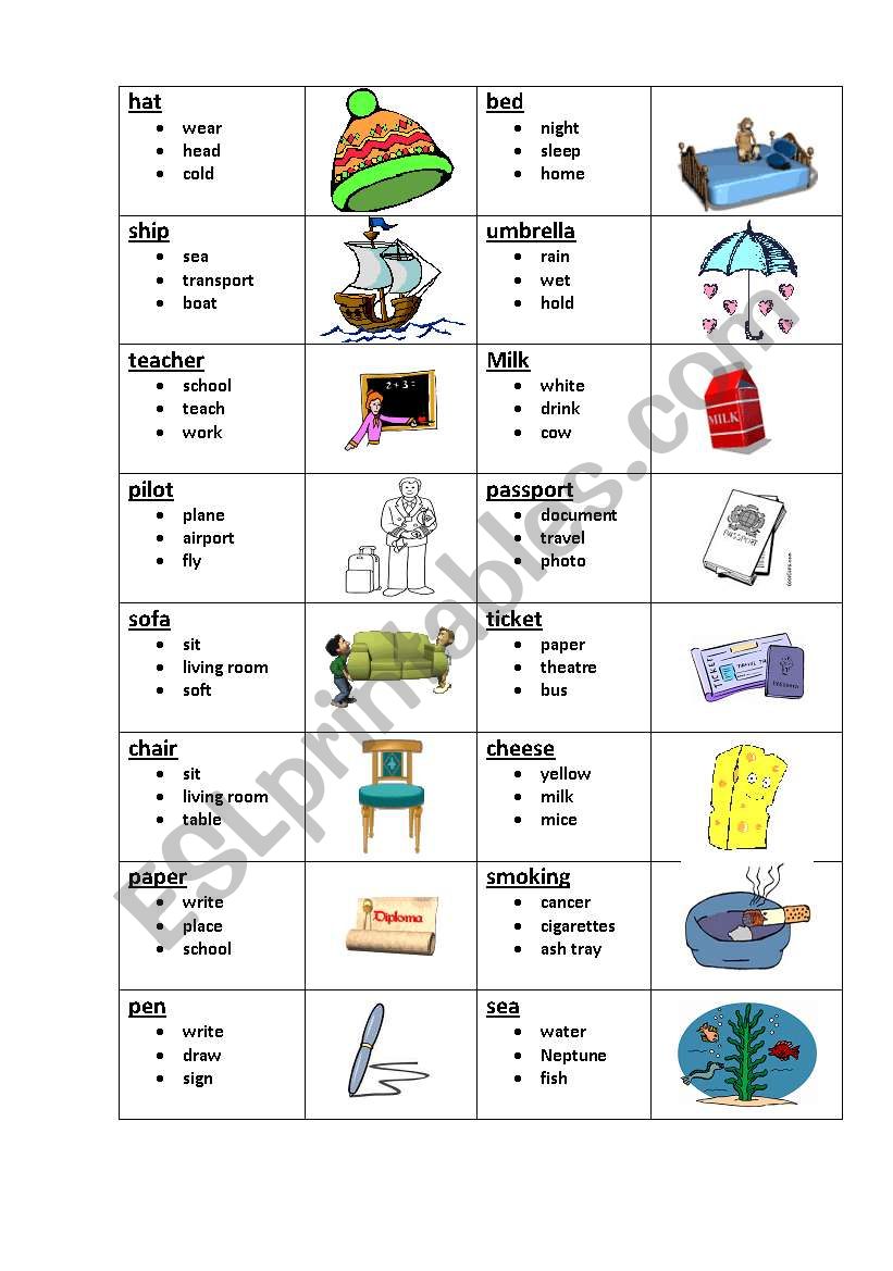 Taboo 1 (1/8) worksheet