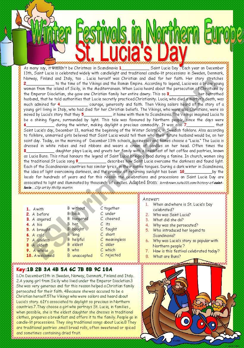 Winter Traditions in Northern Europe: St. Lucias Day.