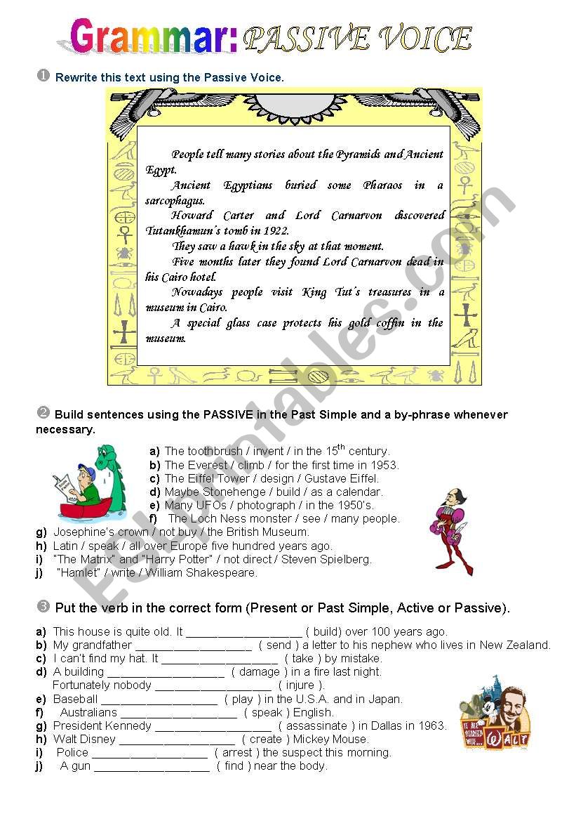 Passive Voice worksheet