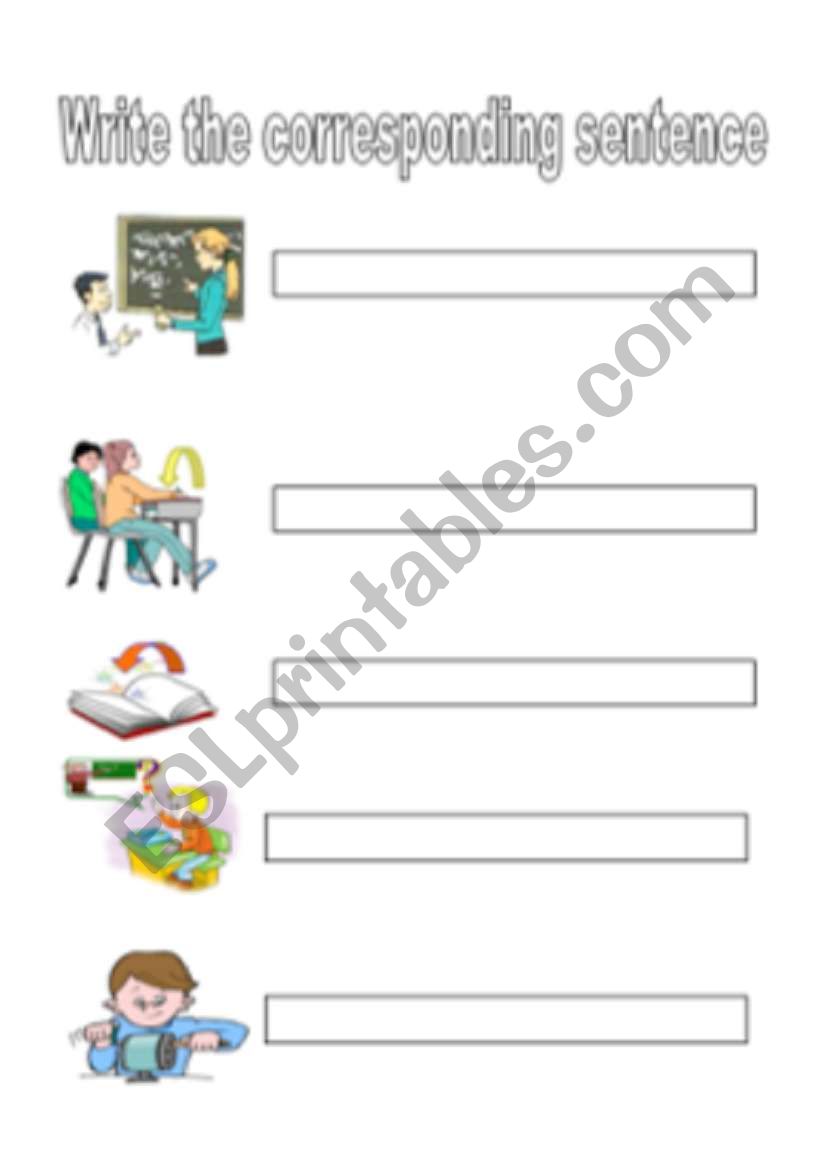 classroom language worksheet