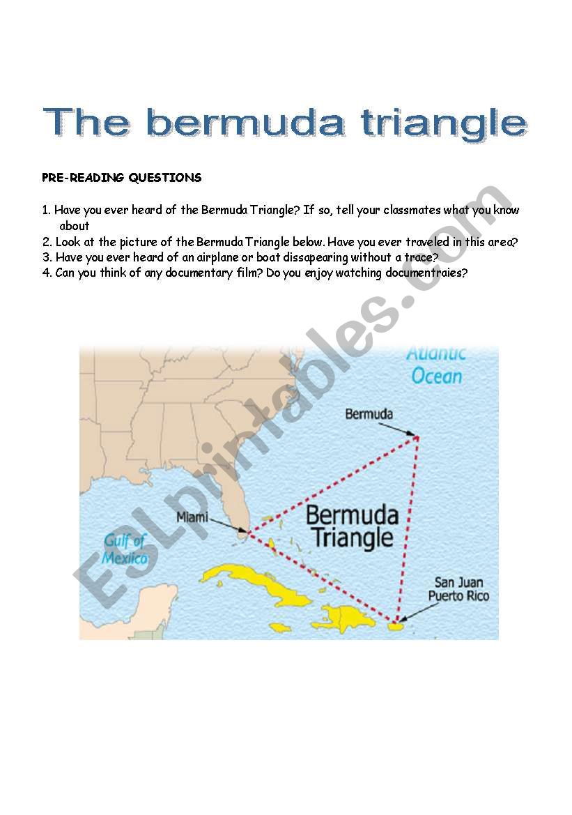The Bermuda Triangle - Reading Comprehension
