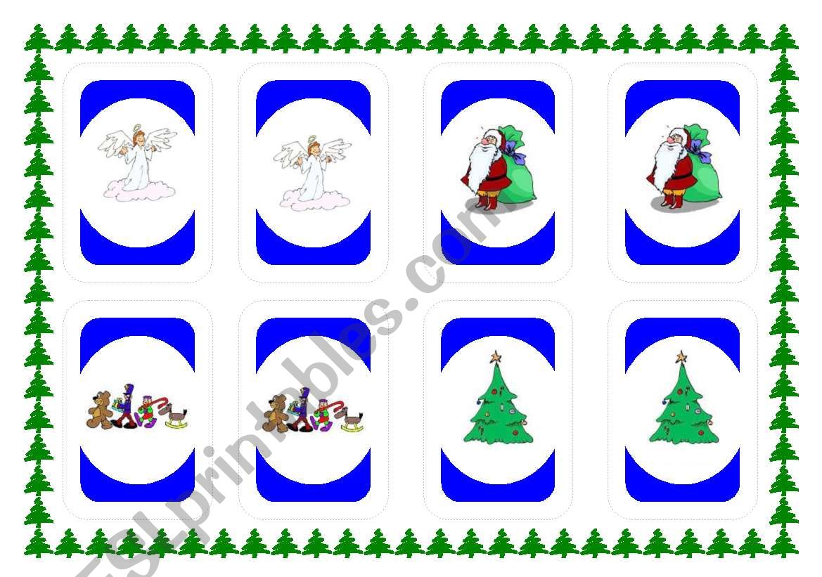 Xmas Uno! (blue) worksheet