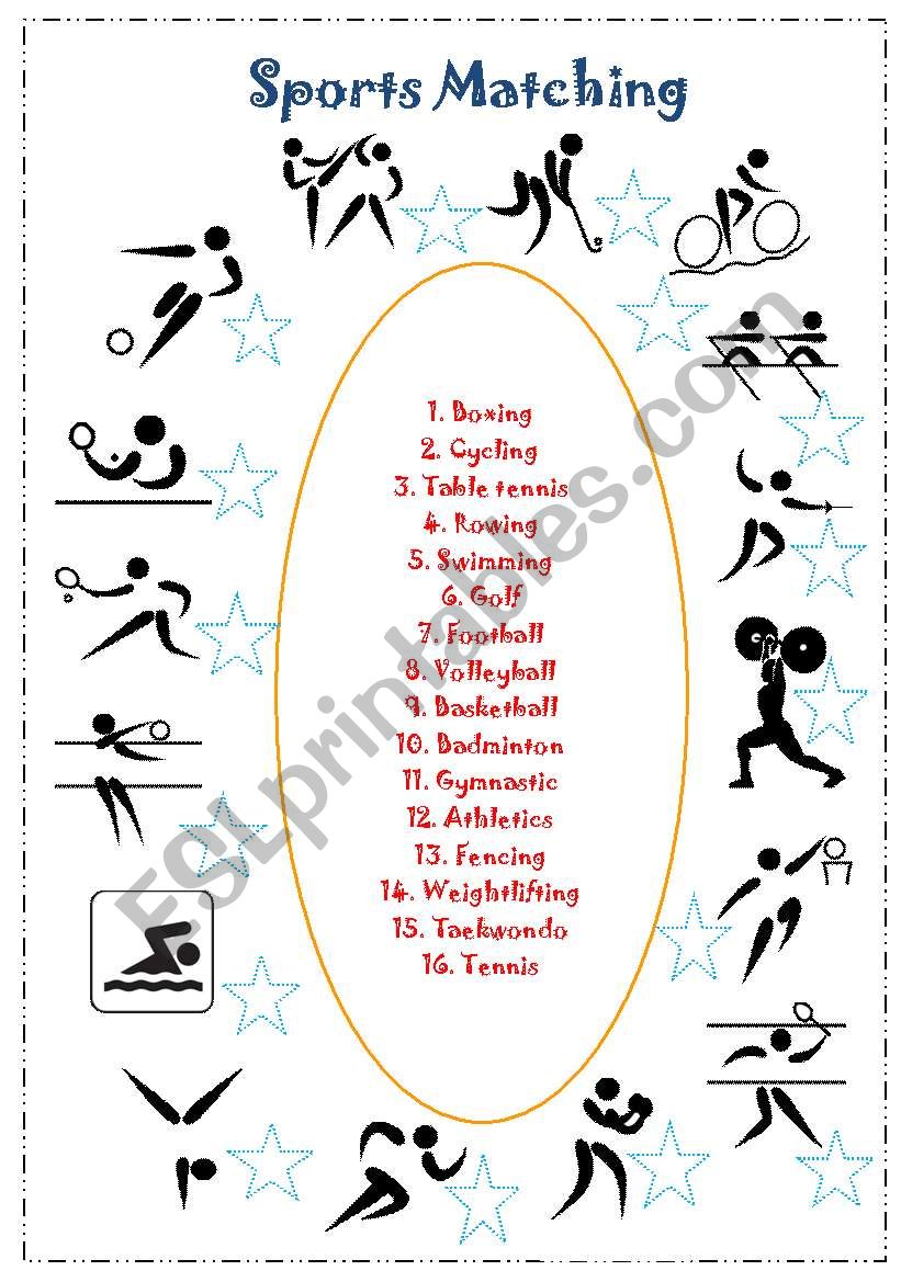 Sports worksheet