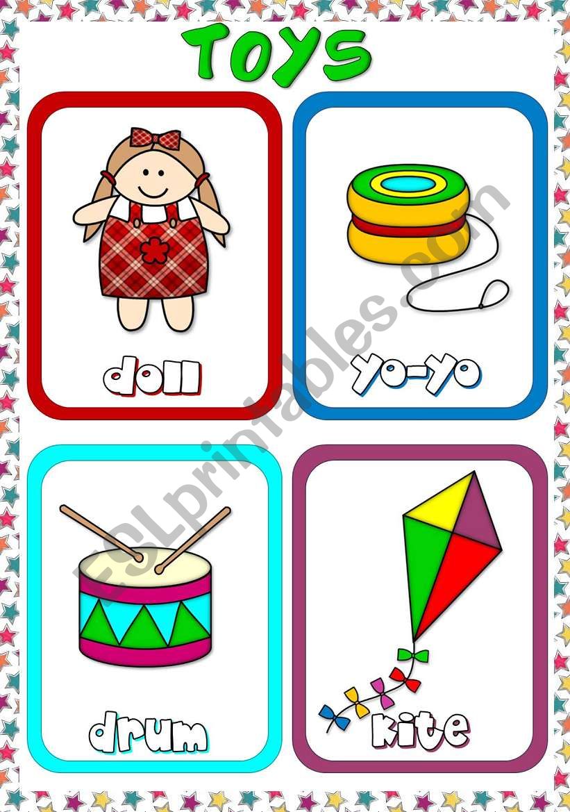 Toys - flashcards (2) worksheet