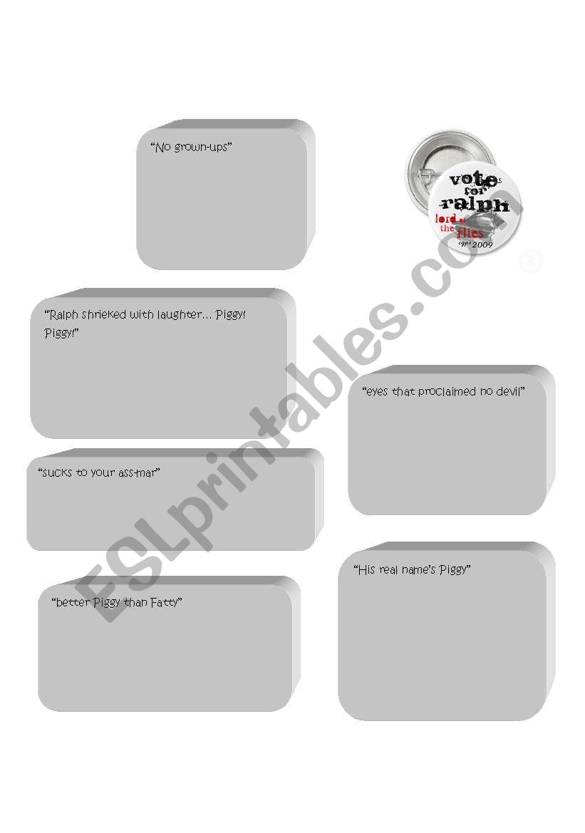 ralph lord of the flies worksheet