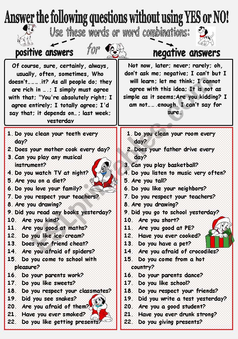 Speaking A Lot Answer The General Questions Do Not Use Yes And No Esl Worksheet By Nurikzhan Then what are we waiting for? speaking a lot answer the general