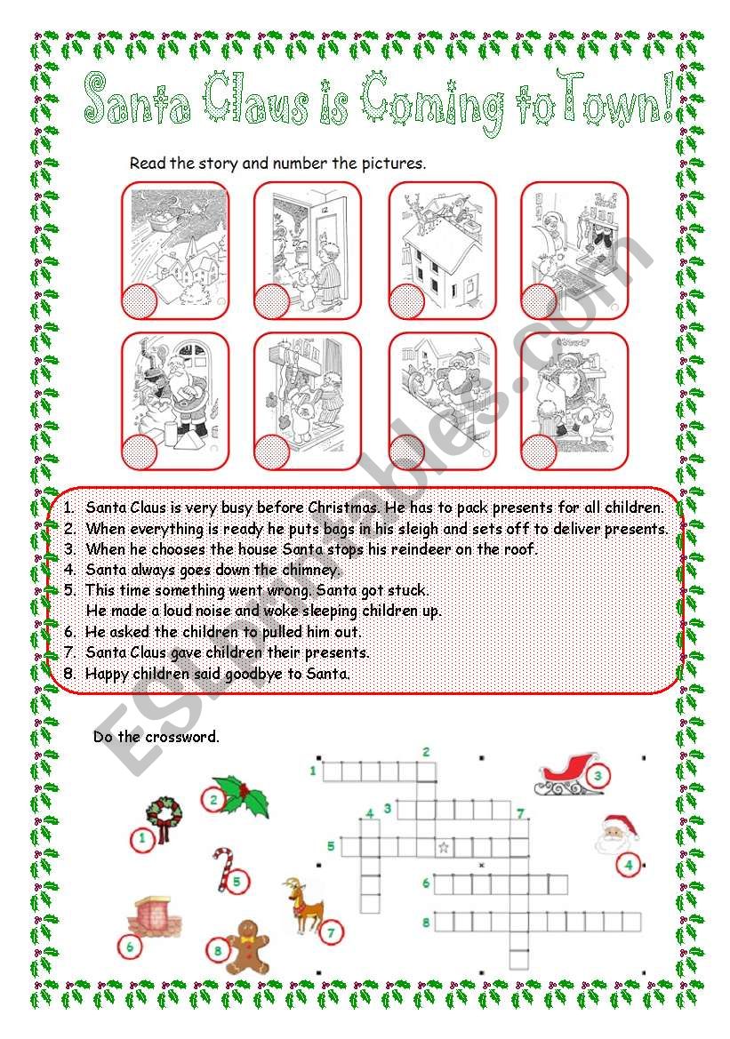 Its Christmas worksheet