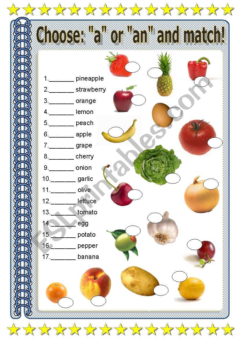 A or an? worksheet