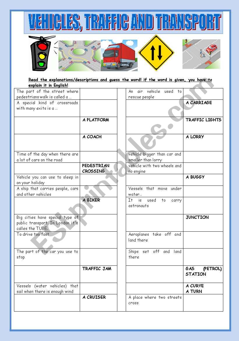 traffic and transport, vehicles